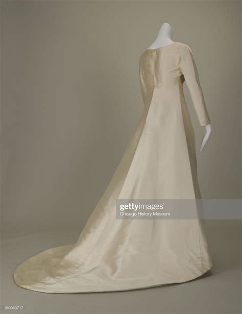 Wedding dress, 1967 (front oblique view), Silk gazar, Givenchy, 